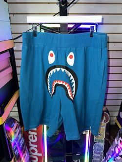 Bape Shark Face Shorts Blue 