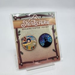A Short Hike Soaring Vistas Enamel Pin Set -Rare Pin Set Video Game 