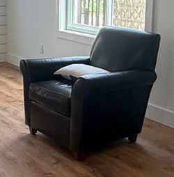 Brown leather chair