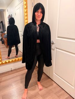 Black cape Halloween one size