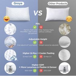 Cooling Shredded Memory Foam Pillow