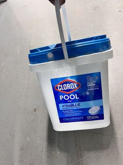 Old Clorox Pool Xtra Blue 12 Lb Bucket 