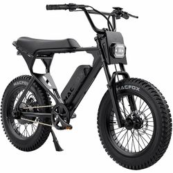 Macfox X1S Electric Bike — California Street-Legal Class 2 E-Bike, UL 2849 Certified Electrical System, UL 2271 Certified Battery, 750W Peak Motor, 20