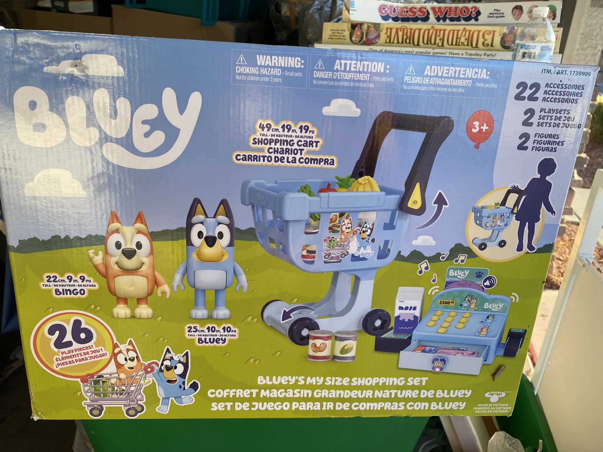 Bluey My Size Shopping Cart