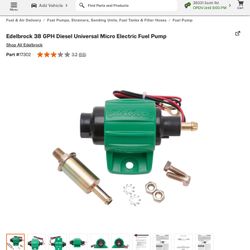 Edelbrock 38 GPH Diesel Universal Micro Electric Fuel Pump
