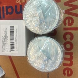 Mini Trash Cans Set Of 2  4” Tall New 