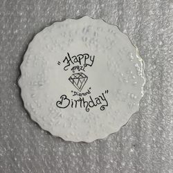 Blue Sky Clayworks "Happy April Diamond Birthday" tealight holder