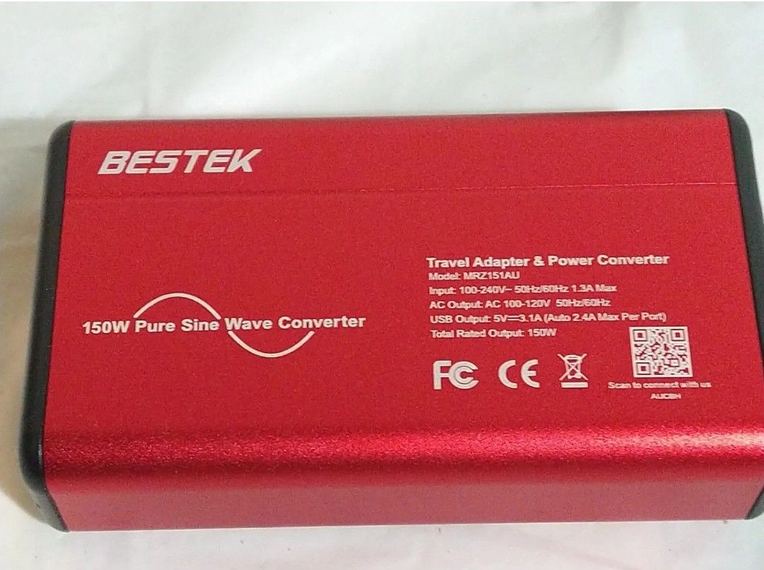 BESTEK Universal Voltage Converter, [Pure Sine Wave] Travel Power Converter