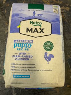 Nutro Max Large Breed Puppy Dry Dog Food 25lb