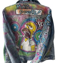 Hand Painted Jacket For Women size M