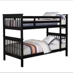 Black Chapman Twin/ Twin Bunk Bed