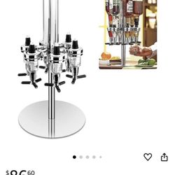 6 Bottle Rotating Liquor Holder
