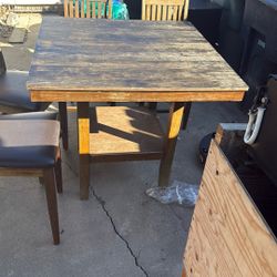 Square Table And 4 Chairs 