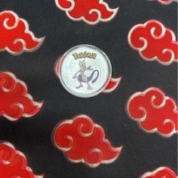 Pokemon Mewtwo Silver Plated Collectible Coin Souvenir Coin