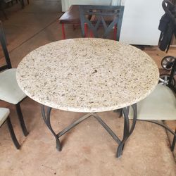 Beautiful Granite Table & Chairs.