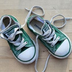 Size 7, Converse Kids, Kelly Green,  Chuck Taylor All Star, US Size, Youth 7