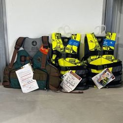 BRAND NEW Set of 3 Life Vests / Jackets