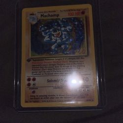 1 Edition Machamp Pokémon Card