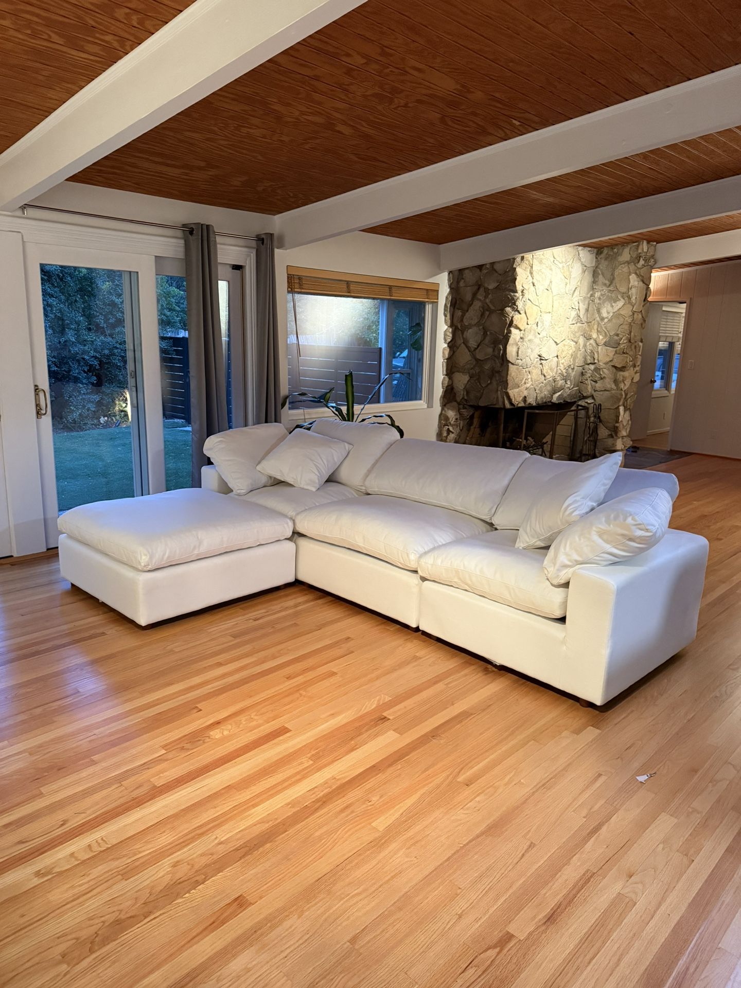 White Cloud Sofa 4pc Set 117” Wide - Free Delivery ✅ Modern White Modular Sectional Sofa