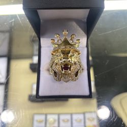 Lion Ring 14k
