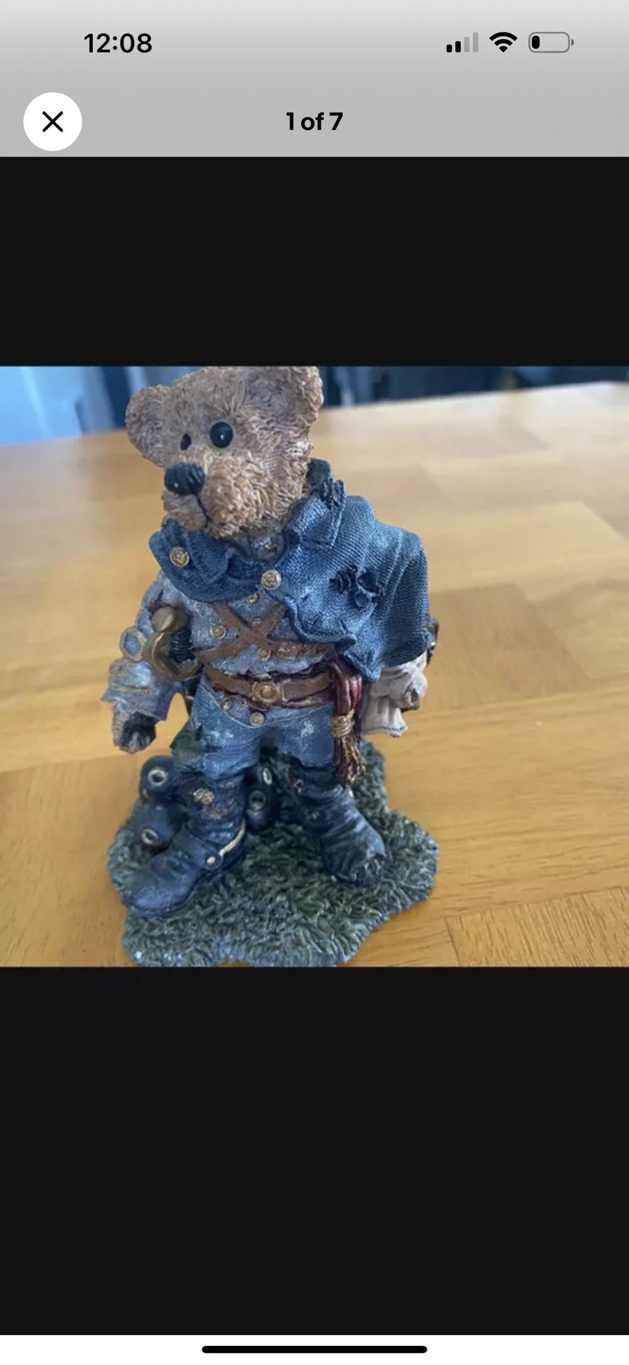 Bears & Friends Stonewall The Rebel Figurine Decor