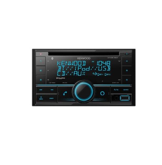 KENWOOD DPX505BT Double DIN in-Dash CD Car Stereo. AM/FM with Bluetooth