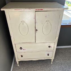 Gorgeous Old Petite Armoire/Dresser