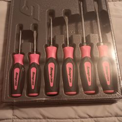Snapon Pink Screwdriver Set New Breast Cancer Awareness 