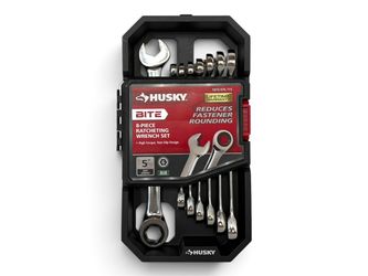 HUSKY BITE 8PC RATCHETING WRENCH SET 1010 076 715 (CMP129563)