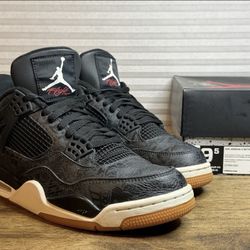 Air Jordan 4 Laser Black Gum Size 9.5 Men