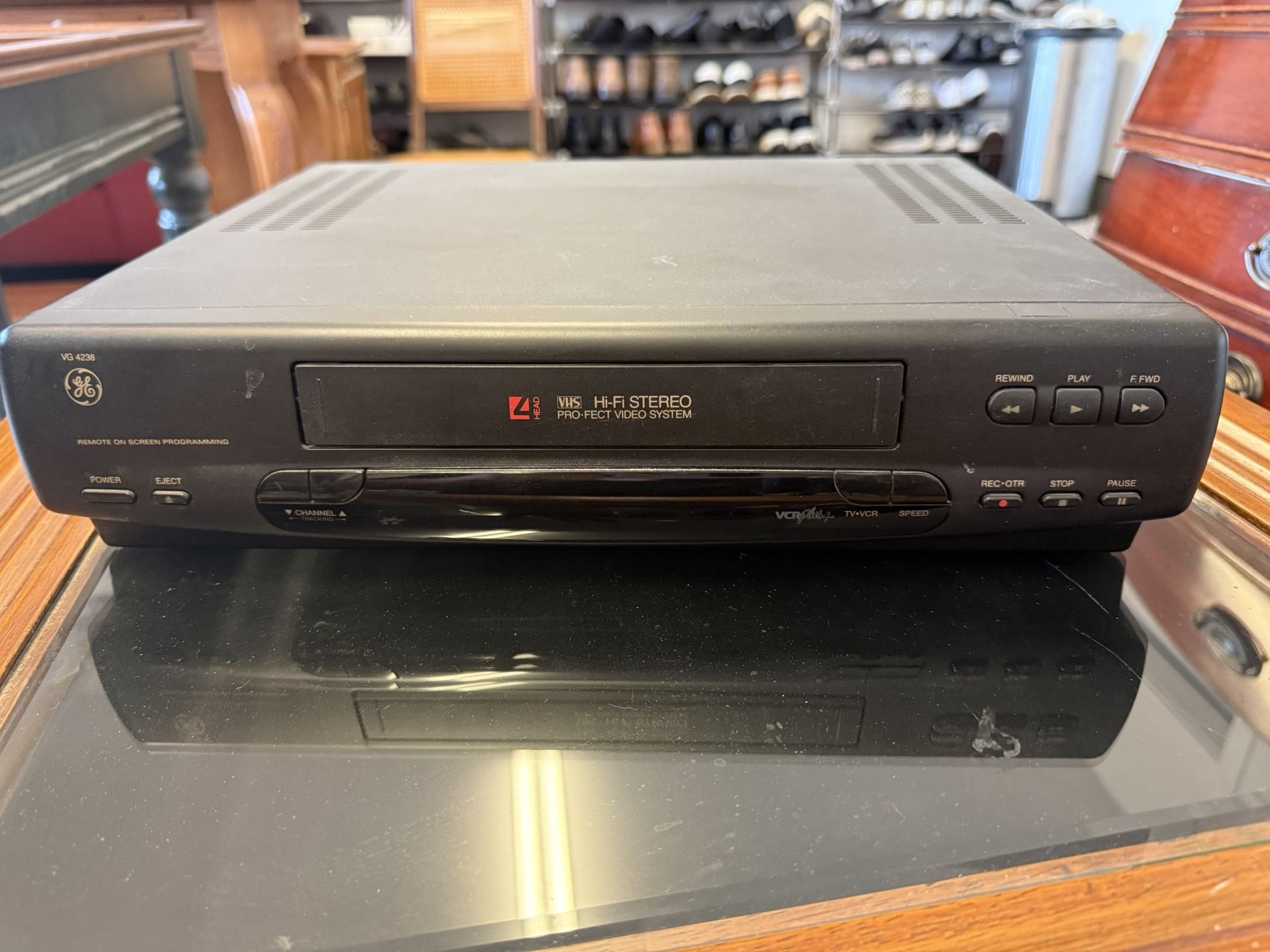 GE VHS player in great working condition!