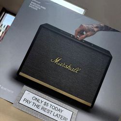Marshall Wouburn II Bluetooth Speaker - Pay $1 today and pay the rest later -