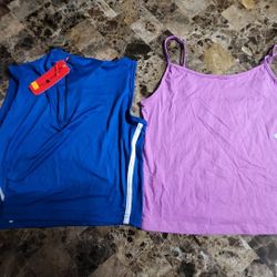 Blue & Purple Tank Tops Sz Xl * New*