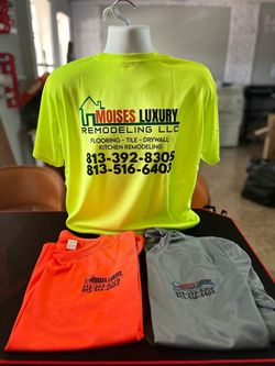 Imprenta de camisas personalizadas para construcción