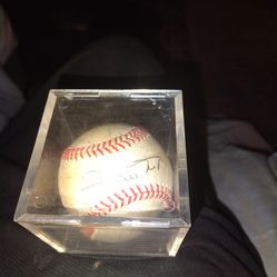 Signed baseball