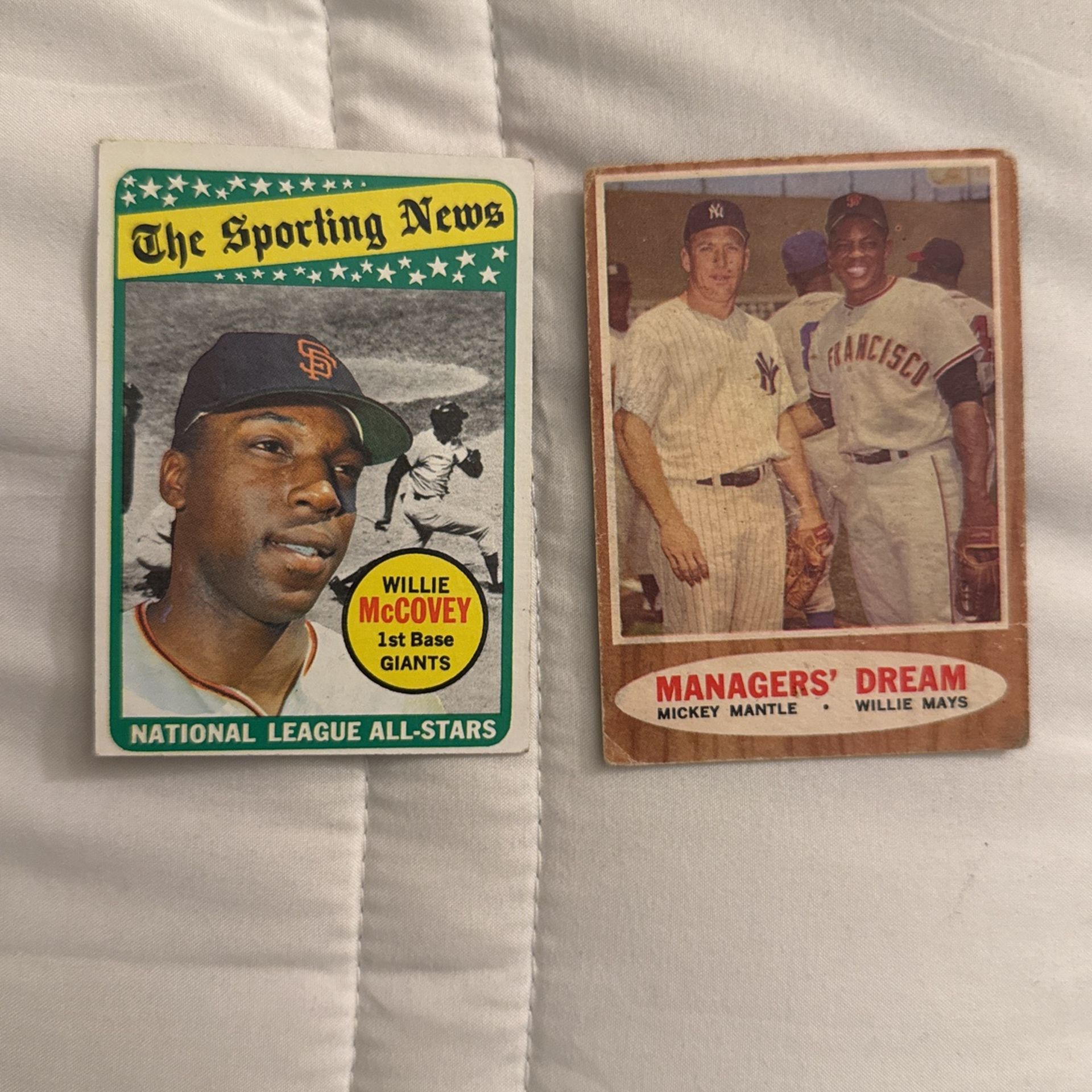 Mickey Mantle, Willie Mays, Willie McCovey