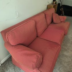 Free Red 3 Seat Couch 
