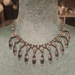 Owl Fringe Necklace Set 
