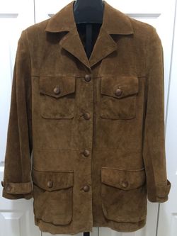 Woman's medium leather smoking jacket