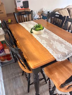 Juego de Comedor Expandible con 8 Sillas 🍽️ Mesa Extensible de Madera Moderna