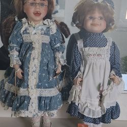 Two Porcelain Dolls