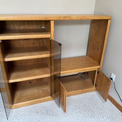 Real Wood Entertainment Center