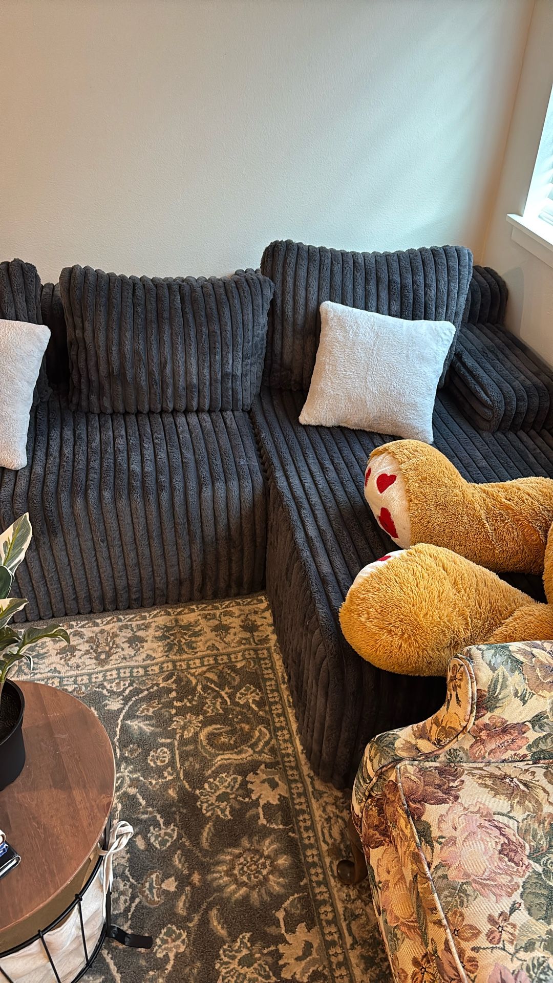 3 Seater Couch. No assembly! Comfortable Firm