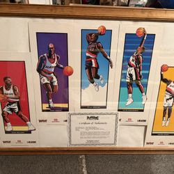 Portland Trail Blazers 90s Playmakers Collection Framed Print w/ Certificate