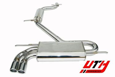 INVIDIA Q300 110mm Stainless Roll Tip Catback Exhaust for GTi Mk5 06-09 FSI 2.0