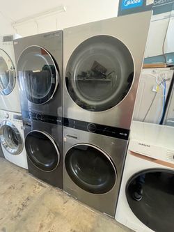 LG ThinQ Stacked Washer Dryer Unit