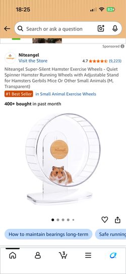 Niteangel M Super-Silent Hamster Exercise Wheel