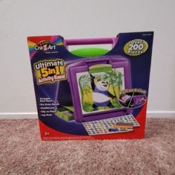 NEW. CraZArt Ultimate 5 in 1 Activity Easel With Storage. Dry Erase Board & Chalkboard. Stickers. Portable/Lightweight. Art & Crafts. For Children/Kid