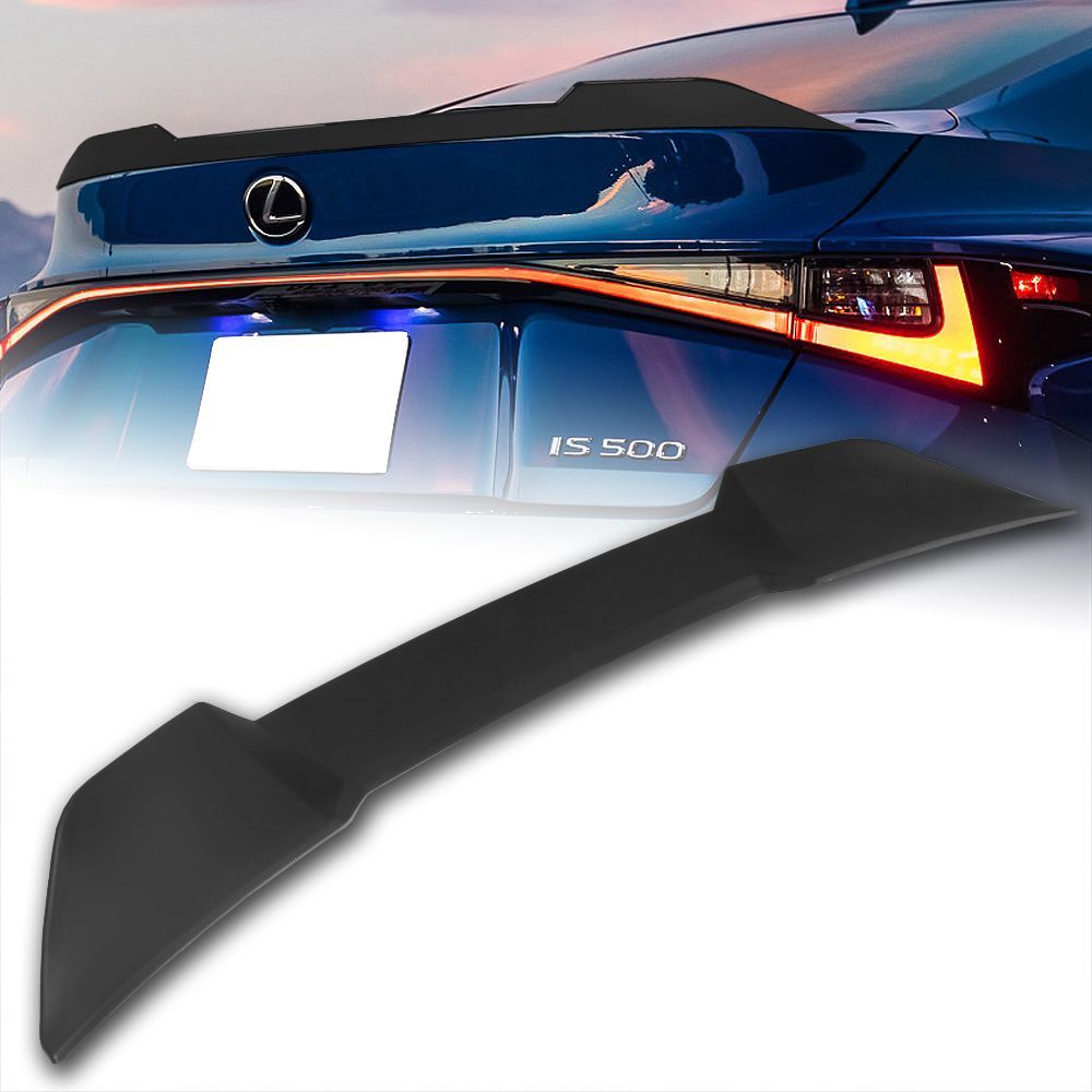 For 2021-2025 Lexus IS350 IS500 W-Power Matt Black Duckbill Rear Trunk Spoiler -(2-SP-9089-BK