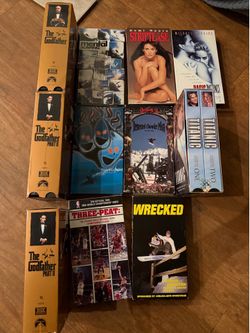 VHS video tapes